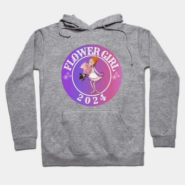 Flower Girl 2024 Hoodie by AuburnQuailart